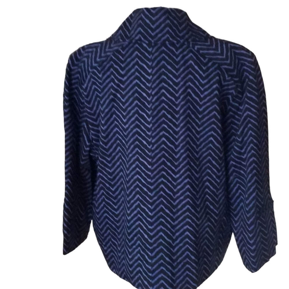 Patrick Christopher Chevron Print Jacket Blazer S… - image 3